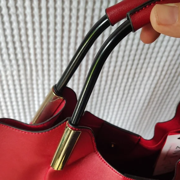 Vintage Kathy Ireland Burgundy Shoulder Bag NWT - Picture 8 of 13